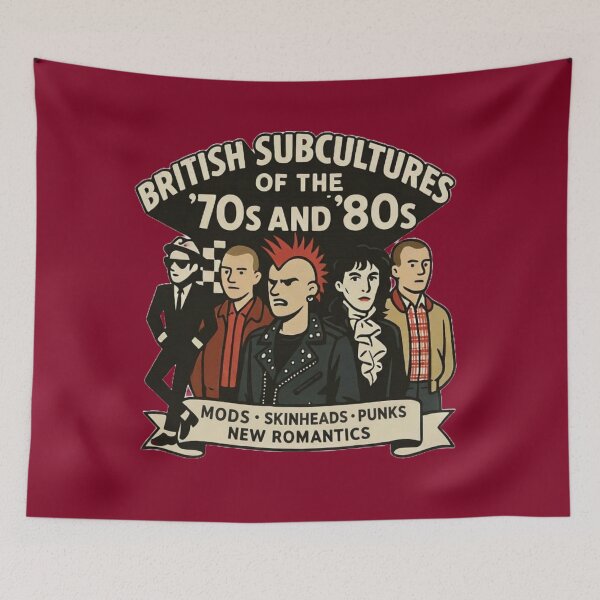 Item preview, British Subcultures of the 70s and 80s designed and sold by MikeHawkinWorld.