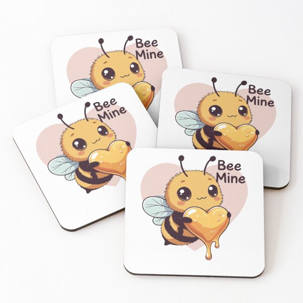 Item preview, Adorable Honey Bee Holding Heart Valentine Pun designed and sold by GrumpySableye.
