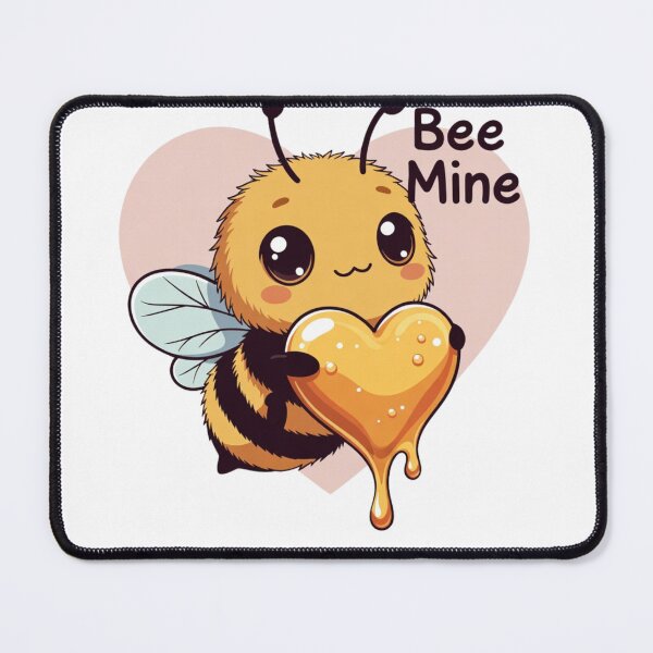Item preview, Adorable Honey Bee Holding Heart Valentine Pun designed and sold by GrumpySableye.