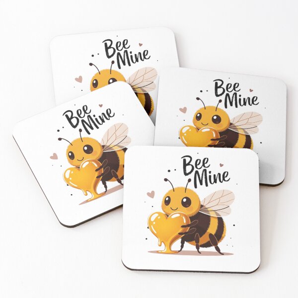 Item preview, Adorable Bee Mine Love Pun for Valentine’s Day designed and sold by GrumpySableye.