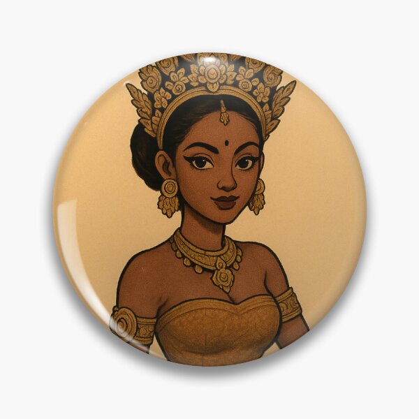 Item preview, Indonesian Majapahit pinup Girl Princess Queen designed and sold by SilkPinupStudio.