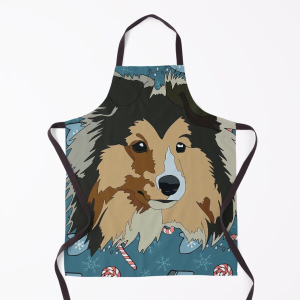 Item preview, Christmas pattern collie designed and sold by LeahcarsArt.