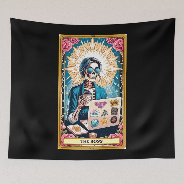 Item preview, The Boss Tarot Card Apparel & Home Décor – Mystical Graphic Design designed and sold by Compass and a Camera.