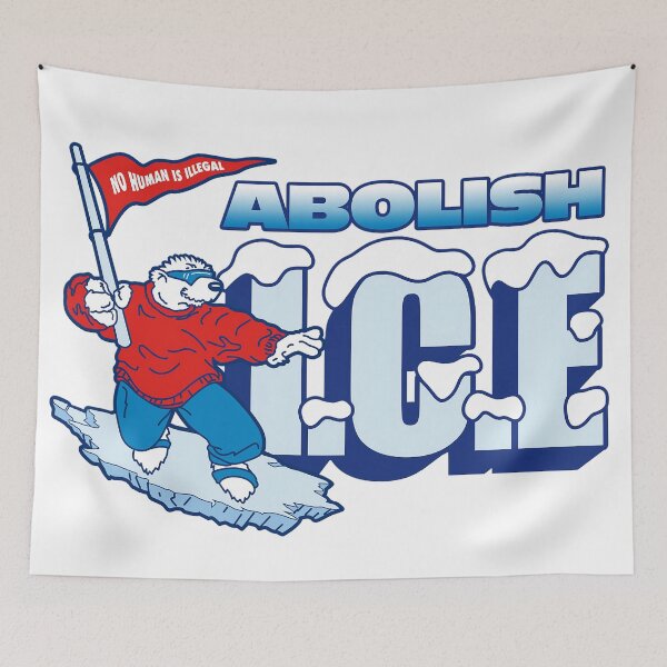 Item preview, Abolish ICE - No Human is Illegal designed and sold by BerlinerKatzen.