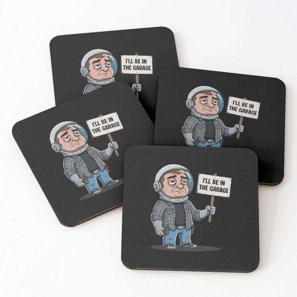 Item preview, I'll Be In The Garage - Cartoon Mechanic Astronaut designed and sold by AnAzArt.
