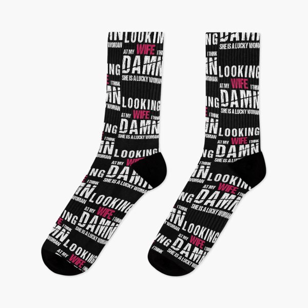 Item preview, DAMN SHE IS A LUCKY WOMAN Funny Husband Gift Sarcastic Marriage Humor designed and sold by karibov.