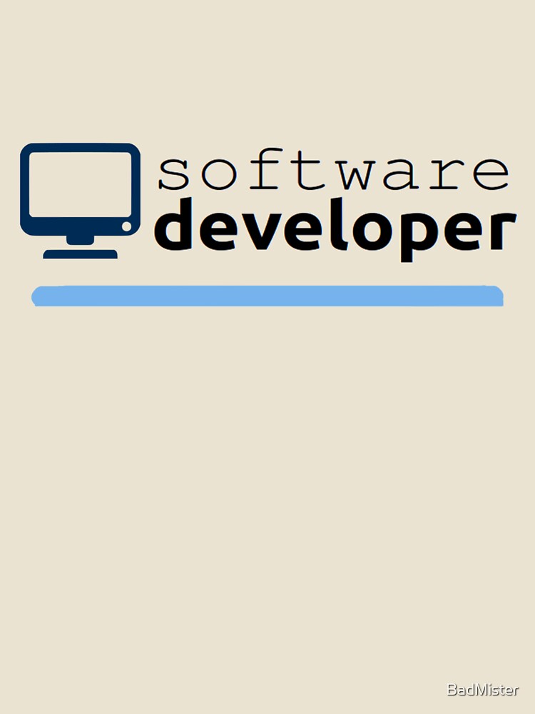 Thumbnail 4 of 4, Relaxed T-Shirt, Software Developer designed and sold by BadMister.