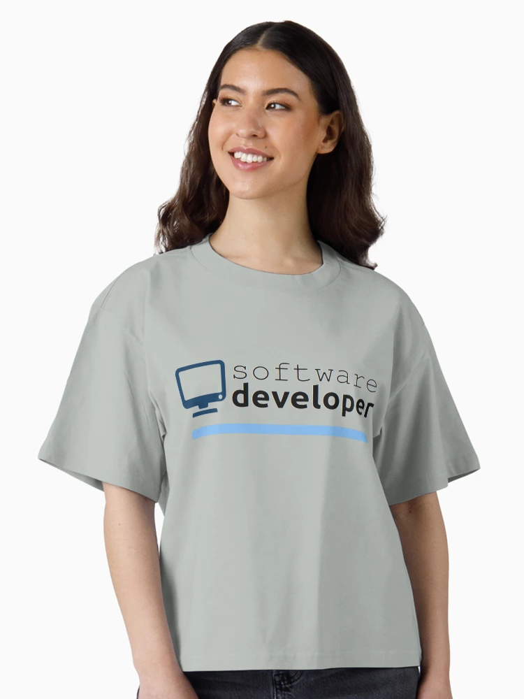 Thumbnail 2 of 4, Boxy T-Shirt, Software Developer designed and sold by BadMister.
