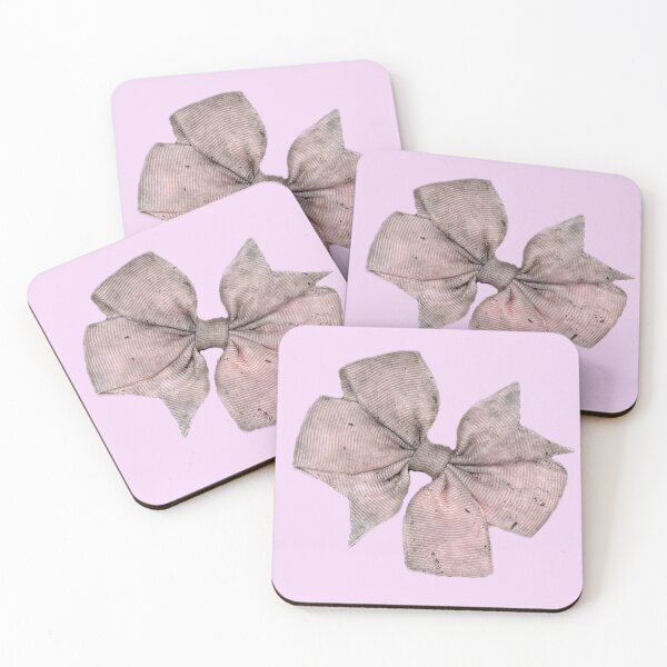 Item preview, grungy pink bow designed and sold by meuliasshop.