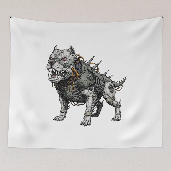 Item preview, The Cybernetic Pit Bull designed and sold by krabbaraban.