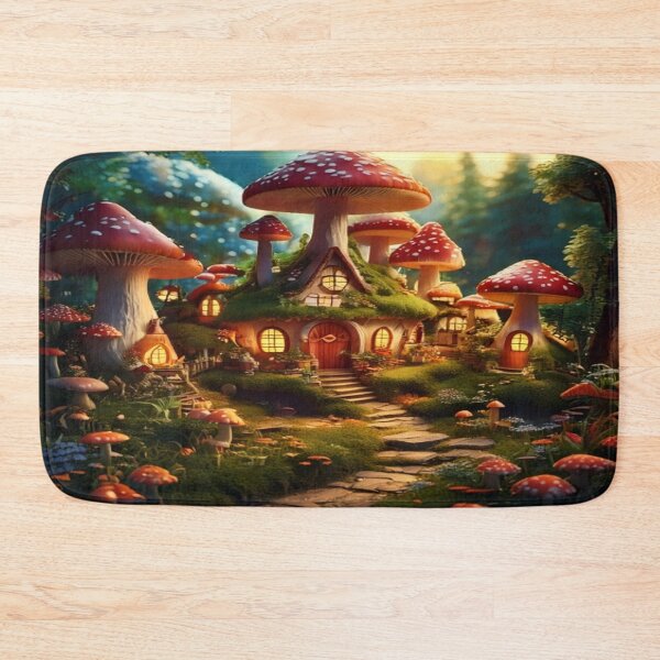 Item preview, Lifestyle Hub: Whimsical Mushroom Houses in a Cozy Gnome Village designed and sold by M&M Lifestyle Hub.