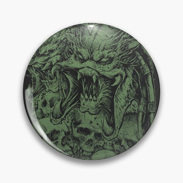 Item preview, Triad Beast Heads With Skulls designed and sold by Adronia.