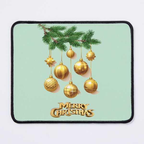 Item preview, Merry Christmas baubles on a spruce branch seasonal graphics designed and sold by JaroDesign2023.