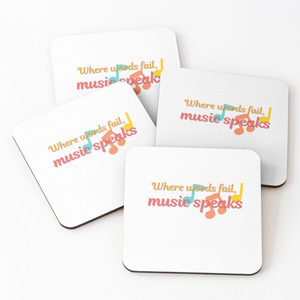 Item preview, Where words fail, music speaks. designed and sold by Stickeremb.