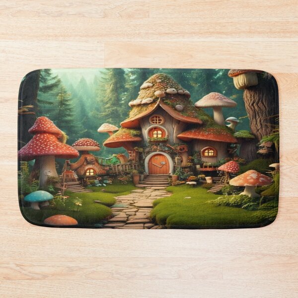 Item preview, Lifestyle Hub: Fantasy Woodland Village with Mushroom Cottages designed and sold by M&M Lifestyle Hub.