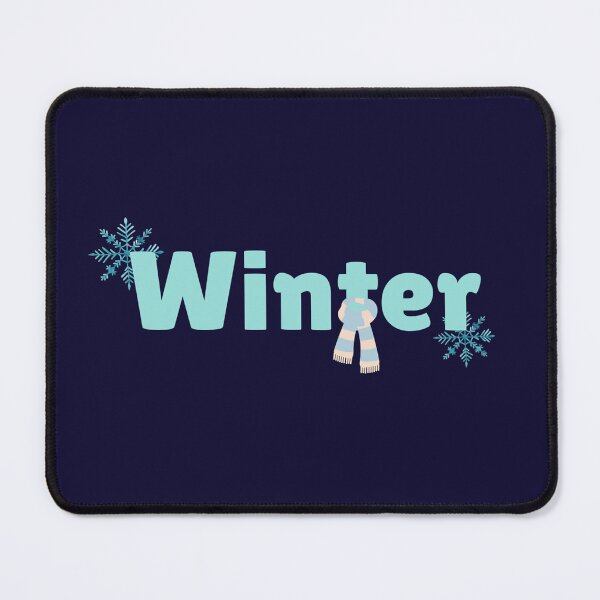 Item preview, Winter Snowflake & Scarf Typography Design designed and sold by ARTDXB.