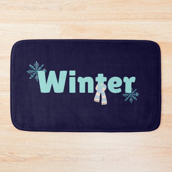 Item preview, Winter Snowflake & Scarf Typography Design designed and sold by ARTDXB.