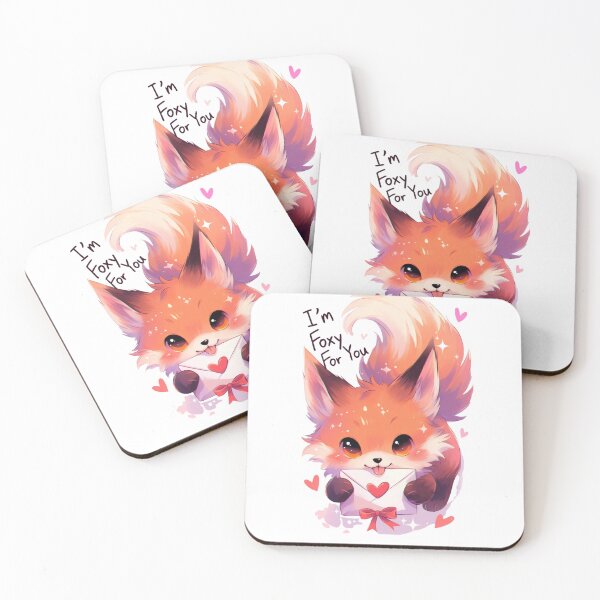 Item preview, Kawaii Fox Holding Love Letter Valentine Gift designed and sold by GrumpySableye.