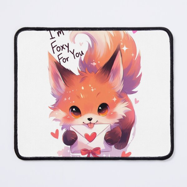 Item preview, Kawaii Fox Holding Love Letter Valentine Gift designed and sold by GrumpySableye.