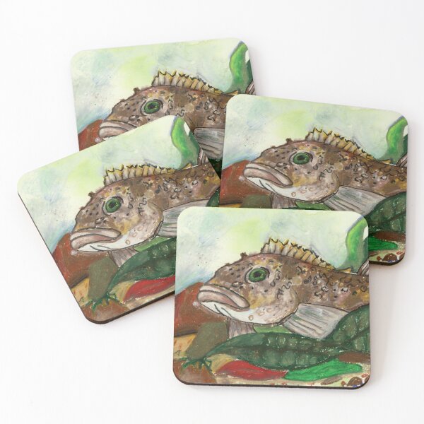 Item preview, Lingcod Oil Pastel designed and sold by Gmakes.