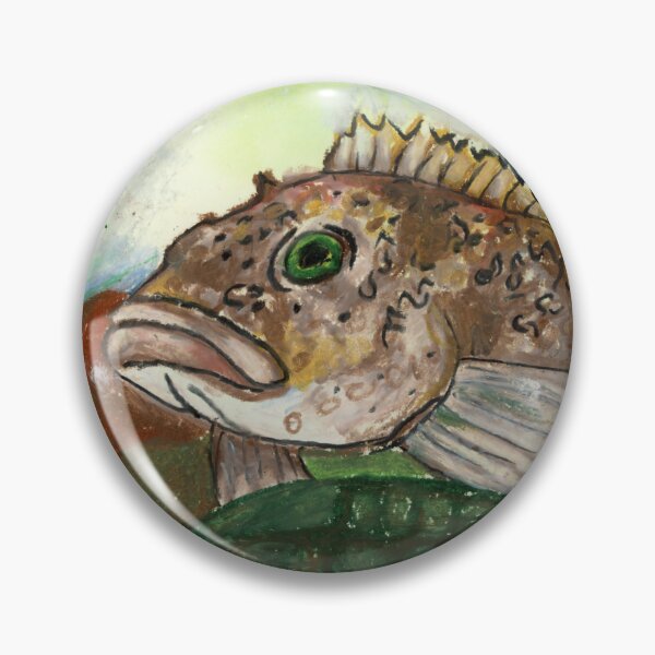 Item preview, Lingcod Oil Pastel designed and sold by Gmakes.