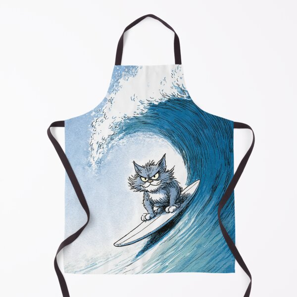 Item preview, Surfin' Cartoon Cat designed and sold by Tridentulus.