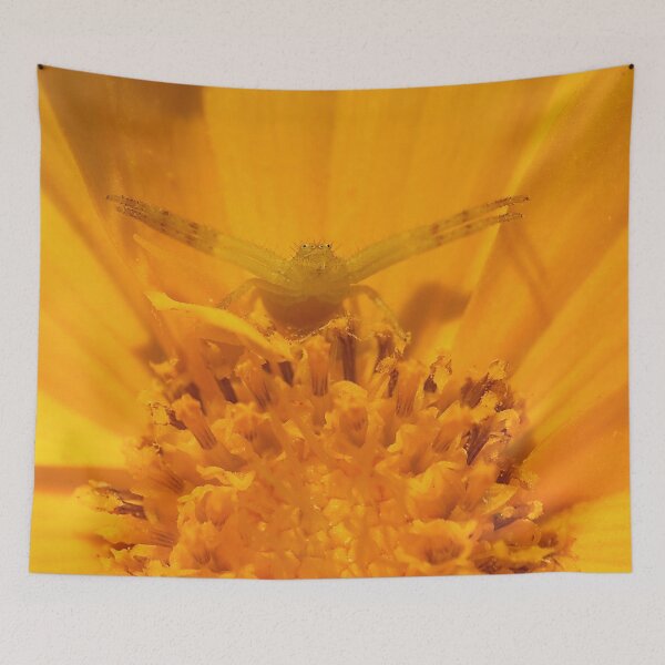 Item preview, A yellow spider on a yellow flower designed and sold by Production Art Manon Meilleur.