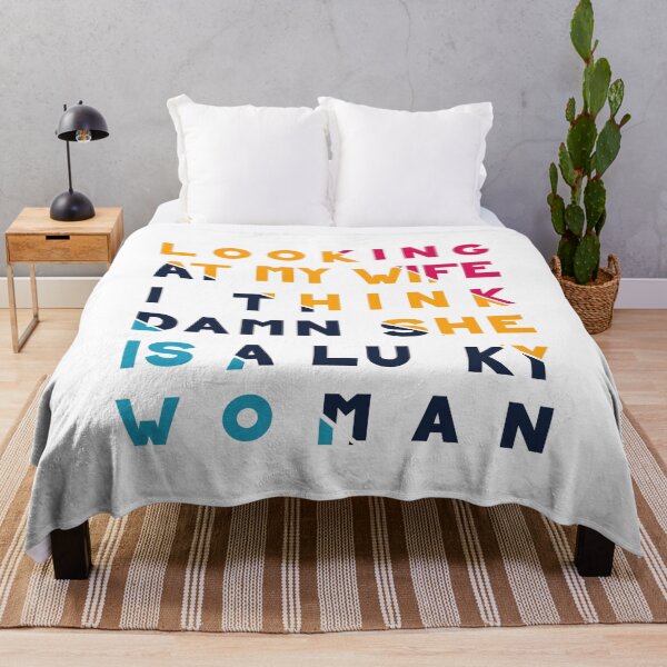 Item preview, Funny Quote – Looking At My Wife I Think Damn She’s A Lucky Woman designed and sold by karibov.