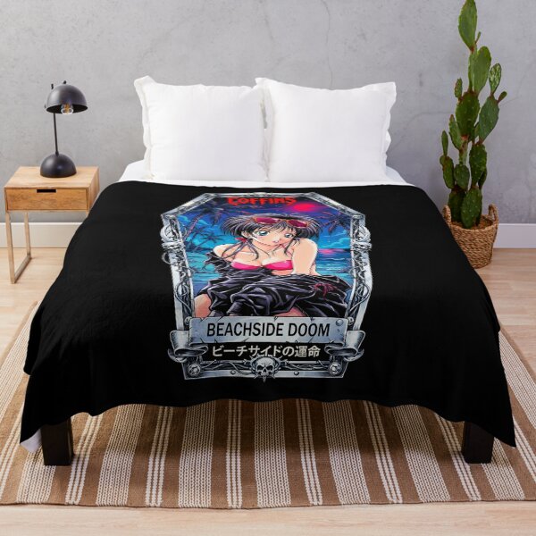 Item preview, Beachside Doom - Retro Anime Girl Aesthetic designed and sold by CoffinsArt.