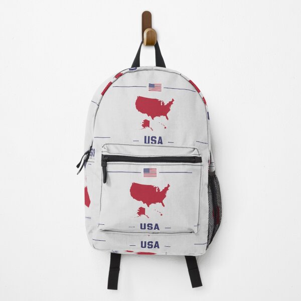 Item preview, Bold USA Map with Patriotic Colors designed and sold by mashmosh.