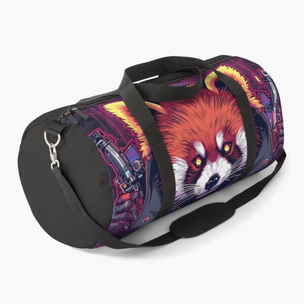Item preview, Cyberpunk Red Panda – Neon Gunslinger designed and sold by Grizzlysales.