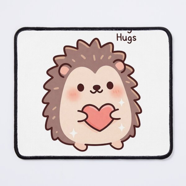 Item preview, Sweet Kawaii Hedgehog Heart for Valentine’s Day designed and sold by GrumpySableye.