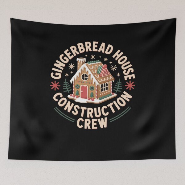 Item preview, Gingerbread House Construction Crew designed and sold by Mateusz Majcherek.