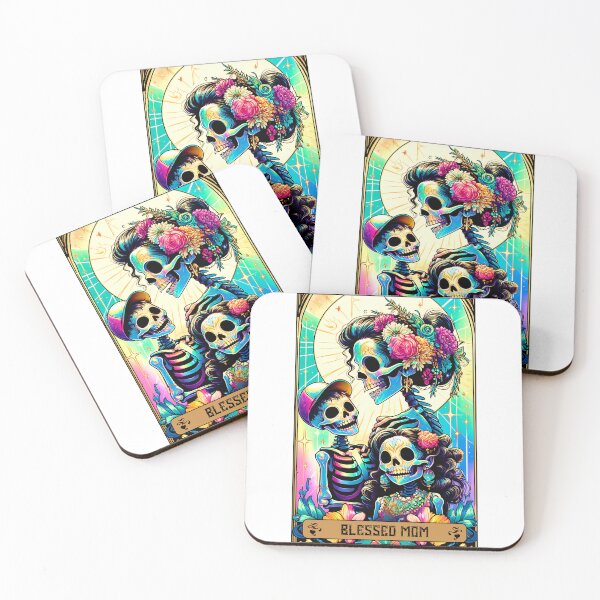 Item preview, The Blessed Mom Tarot Skeleton Card Apparel & Home Decor designed and sold by Compass and a Camera.