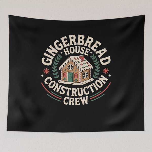 Item preview, Gingerbread House Construction Crew designed and sold by Mateusz Majcherek.