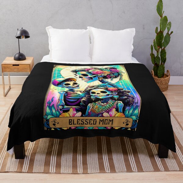 Item preview, The Blessed Mom Tarot Skeleton Card Apparel & Home Decor designed and sold by Compass and a Camera.