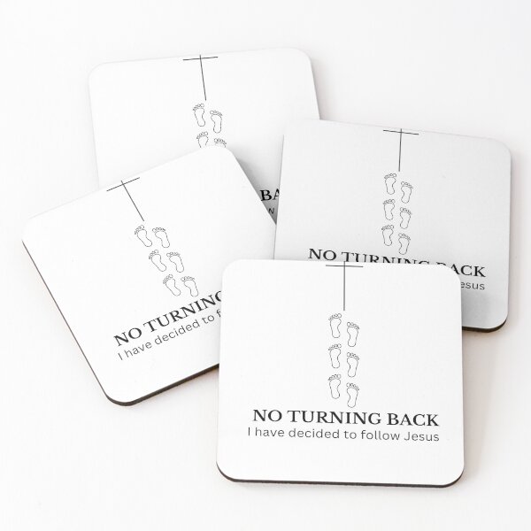 Item preview, No Turning Back • I Have Decided to Follow Jesus • Christian Faith Shirt designed and sold by AdamIntrovert.