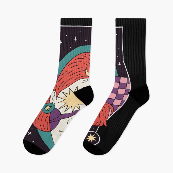 Item preview, surreal Cosmic Retro Portrait With Mystical Elements designed and sold by DrawHandArt.