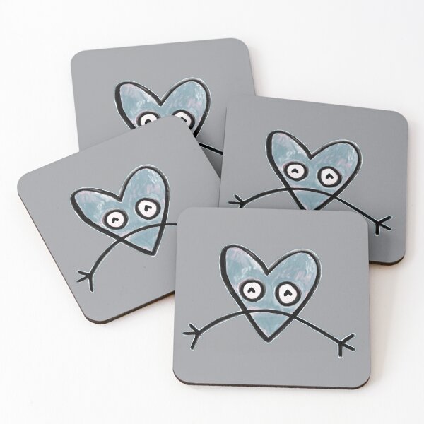 Item preview, Sad blue heart designed and sold by badlydrawnbabe.
