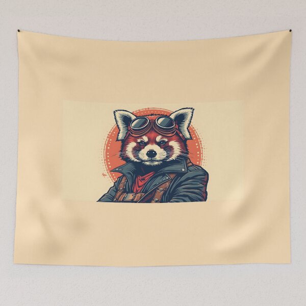 Item preview, Red Panda Pilot - Too Cool for Bamboo designed and sold by Grizzlysales.