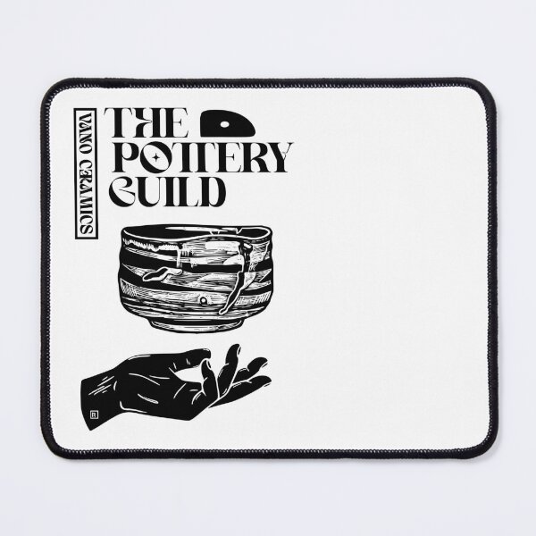 Item preview, The Pottery Guild Hand Holding Clay Bowl Linocut designed and sold by Vano-.