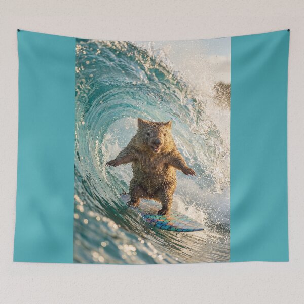 Item preview, Surfin' Wombat designed and sold by Tridentulus.
