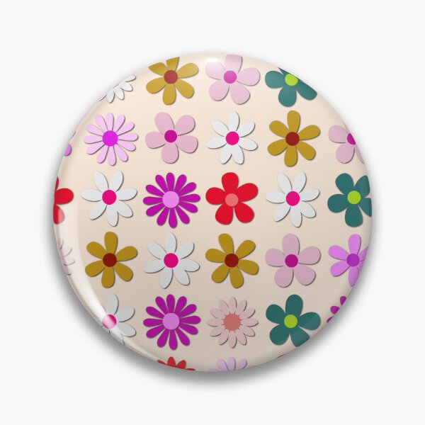 Item preview, Retro 70s Floral Pattern - Groovy Colorful Flower Power Graphic designed and sold by DeeLulu.