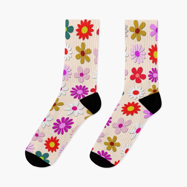 Item preview, Retro 70s Floral Pattern - Groovy Colorful Flower Power Graphic designed and sold by DeeLulu.