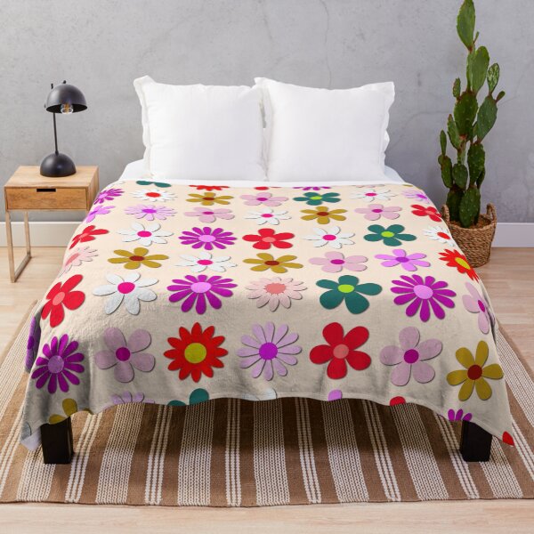 Item preview, Retro 70s Floral Pattern - Groovy Colorful Flower Power Graphic designed and sold by DeeLulu.