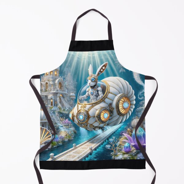 Item preview, A cyborg rabbit aboard a Nautilus 003L1P175TH7KE9 designed and sold by OsirizyahDesign.
