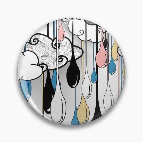 Item preview, Zentangle Rain Clouds Illustration designed and sold by assetflipped.