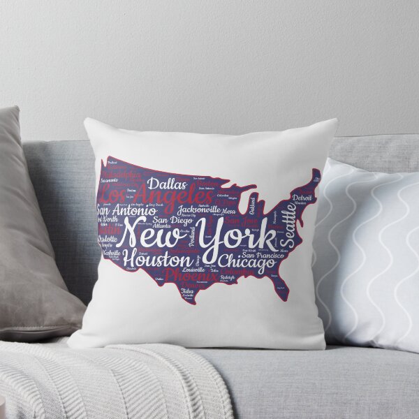 Item preview, USA City Map Typography – Bold Urban Design designed and sold by mashmosh.