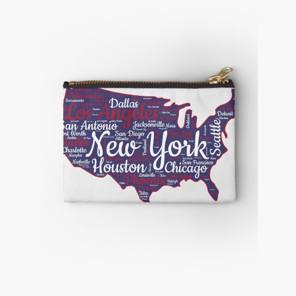 Item preview, USA City Map Typography – Bold Urban Design designed and sold by mashmosh.