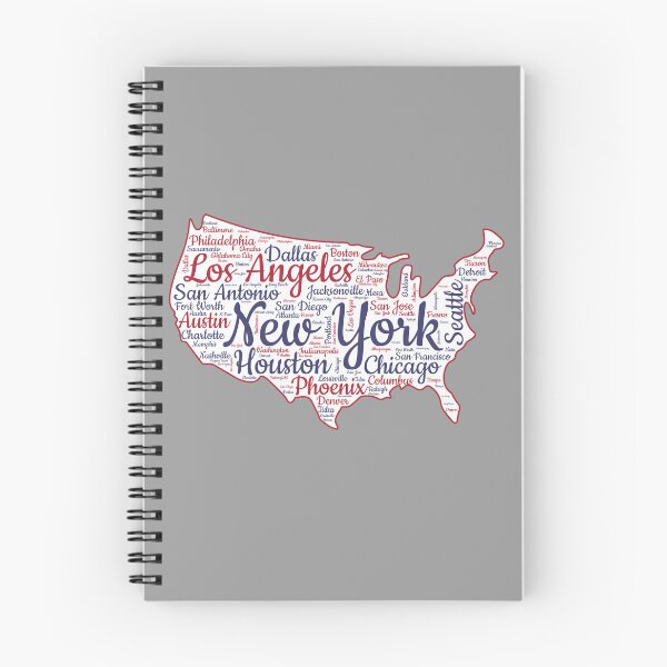 Item preview, USA City Map Typography – Bold Urban Art designed and sold by mashmosh.